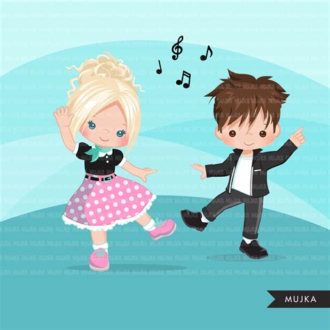 Sock Hop Dance Clipart Image