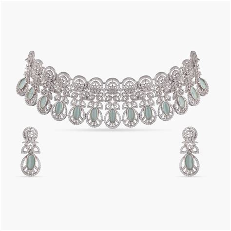 Buy Viola Nakshatra CZ Choker Set | Tarinika – Tarinika India