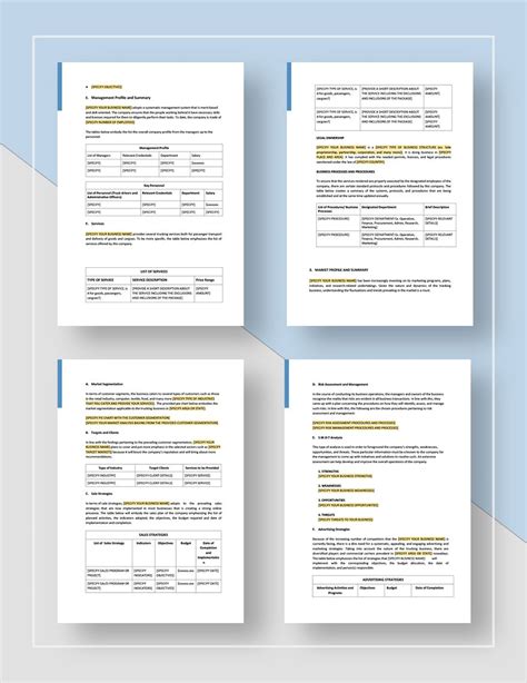 Trucking Company Business Plan 的图像结果