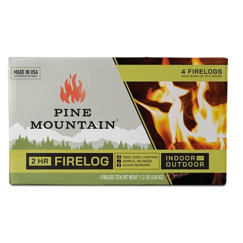 Pine Mountain 2 Hour 2.8-lb Wax Fire log in the Fire Logs ...