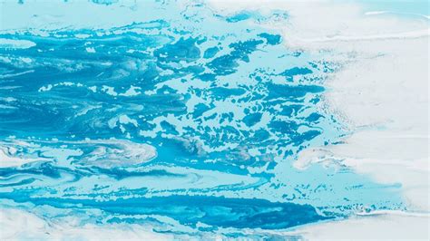 Wallpaper paint, lines, stains, blue, white hd, picture, image