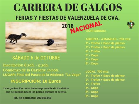 CARRERA DE GALGOS - FERIA Y FIESTAS 2018