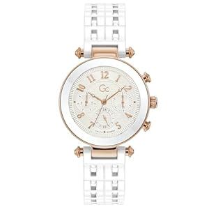 GC Womens GC Primechic Silver Dial Ceramic Analogue Watch - Y65002L2MF ...