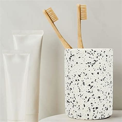 Anko Ceramic Toothbrush Holder for Bathroom | Toothpaste, Makeup Brush ...