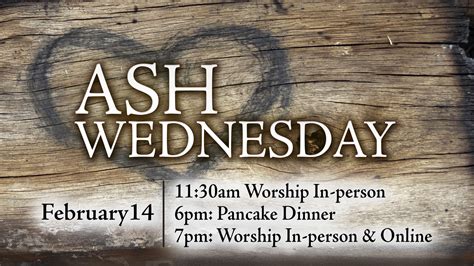 7pm Ash Wednesday Service | Arcola United Methodist Church