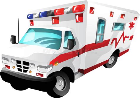 加速的救护车，传染媒介动画片 向量例证. 插画 包括有 - 67107955