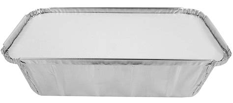 Pactogo 2 lb. Aluminum Foil Loaf/Bread Pan Tins w/Foil Board Lid (Pack ...