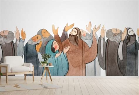 Buy Christian Wallpaper Mural for Wall – ₹99/sq ft