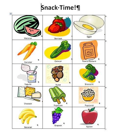 Snack Time Clipart | Free download on ClipArtMag