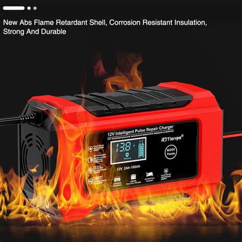 12V 6A Car Battery Charger, Intelligent Car Charger, Suitable For Car ...