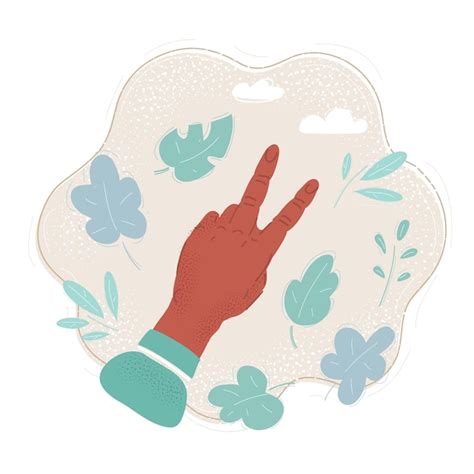 Image result for Cartoon Hand Number Two