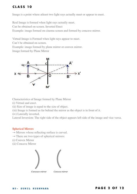 Image result for Science Class 10 Light Notes