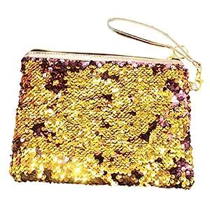 Buy Women's Glittering Sequin Cosmetics Bag Large Capacity Makeup Bag ...