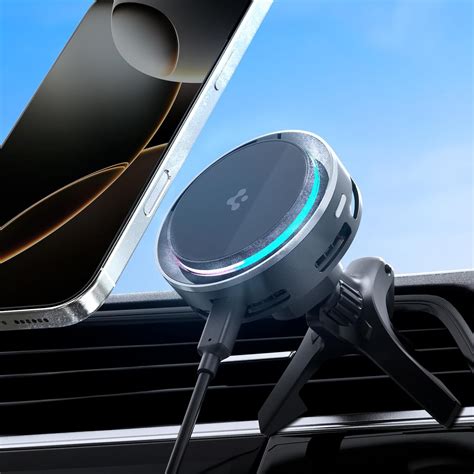 Spigen Qi2 15w Magnetic Car Mount Charger Air Vent Type with Ultra ...