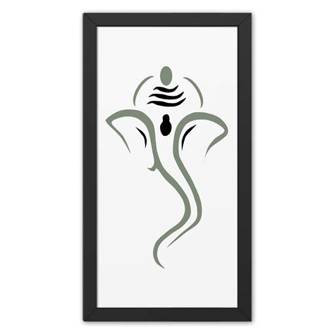 Buy Ritwika's Abstract of Lord Ganesha Modern Line Wall Art Religious ...