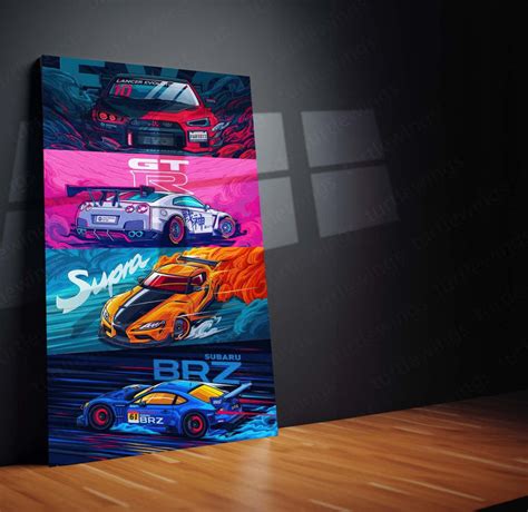 Sports Car Metal Poster – TURTLEWINGS