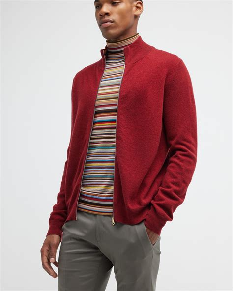 ZEGNA Men's Techmerino™ Full-Zip Sweater | Neiman Marcus