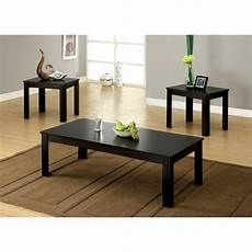 Black Coffee Table Walmart by Bowery Hill 3 Coffee Table Set In Black Walmart Black Coffee Table Walmart
