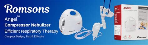 Romsons Angel Nebulizer Machine, Compact & Lightweight Compressor ...