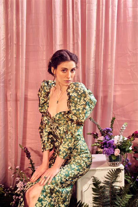 The Antagonist Princess Floral Jacquard Midi Dress