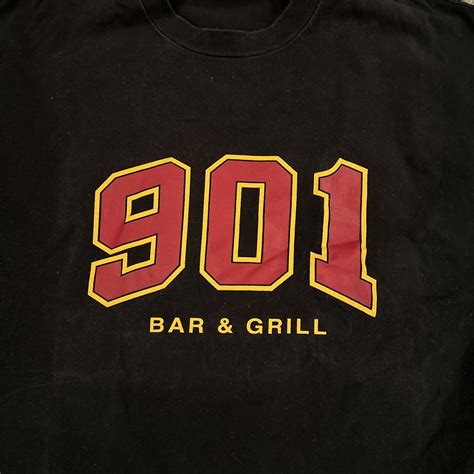 Vintage Men’s Shirt 901 Bar & Grill LA Black Short Sleeve XL USC ...