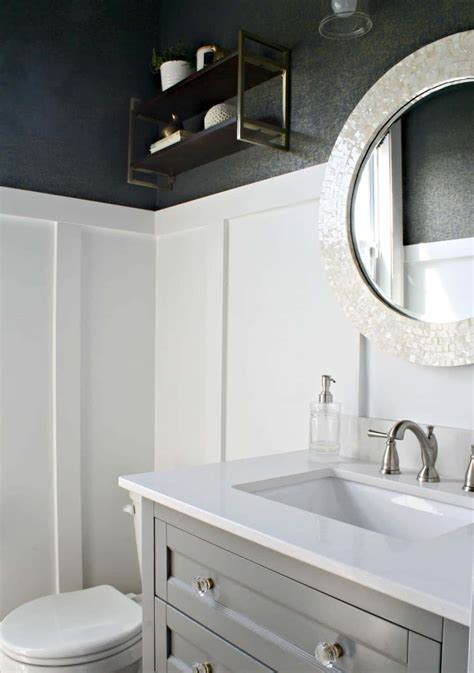 Black And White Wallpaper Bathroom at Jessica Dell blog