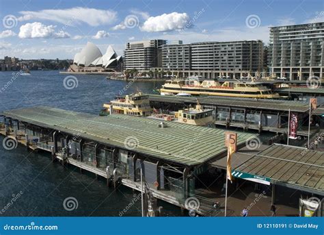 Busy Circular Quay Sydney editorial photo. Image of terminal - 12110191