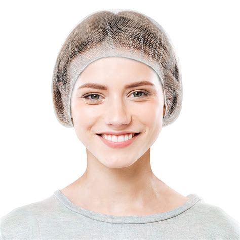 White Disposable Hair Nets, Nylon Bouffant Caps, 1000 Count, 21 in ...