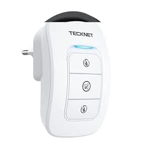 TECKNET Wireless Tec-k-Net Wall Plug-in Cordless Door Chime Doorbell at ...