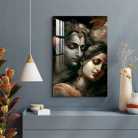Buy Religious Radha Krishna Acrylic Wall Art Online @ Best Price in ...