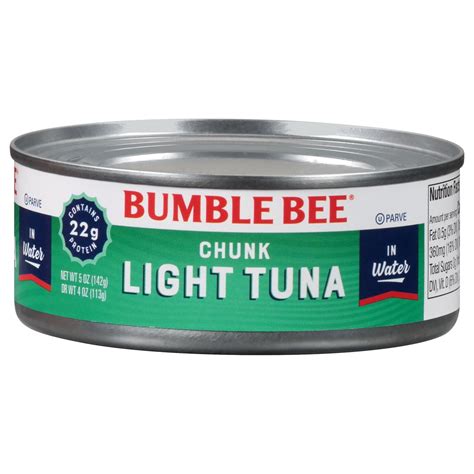 Bumble Bee Chunk Light Tuna in Water, 5 oz can