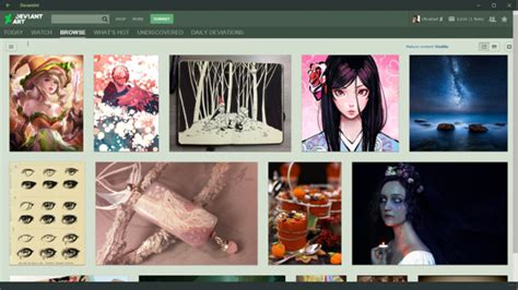 Image result for deviantART App. Log In