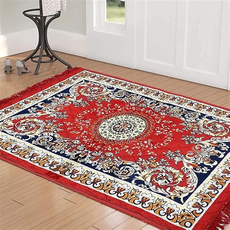 Buy Devils Hub Velvet Pooja Aasan Mat, Rugs, Carpet, Prayer Mat ...
