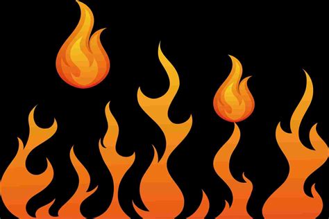 Fire Flames Drawing at PaintingValley.com | Explore collection of Fire ...