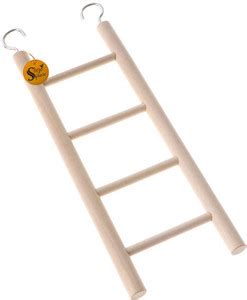 Sage Square Playful Natural Wooden Climbing Ladder Toy for Exercise ...