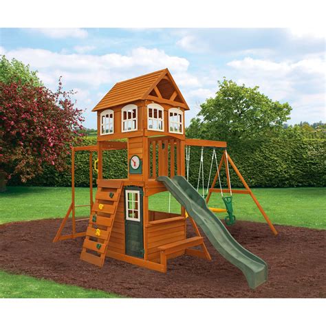 KidKraft Cranbrook Swing Set/Playset Fort | BJ's Wholesale Club