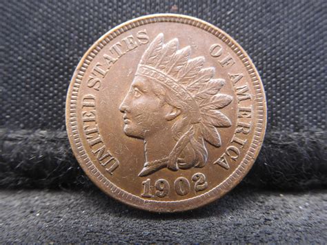 At Auction: 1902 Indian Head Cent - AU+