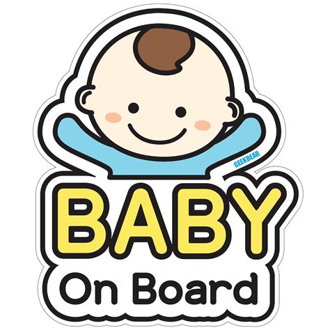 GEEKBEAR Baby on Board Car Sticker - Character Australia | Ubuy