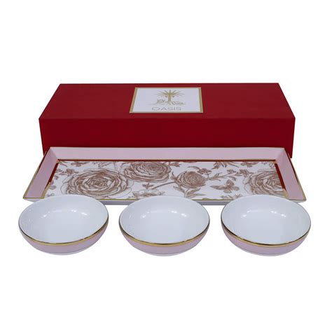 TRAY WITH 3 NUT BOWLS – Hitkari Potteries