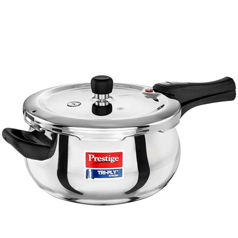 Buy Prestige 5 Litre TRIPLY Svachh Outer Lid Pressure Cooker | Handi ...