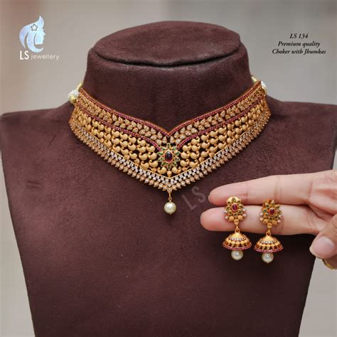 Premium Quality Diamond Finish Necklace 2021 - Indian Jewelry Designs