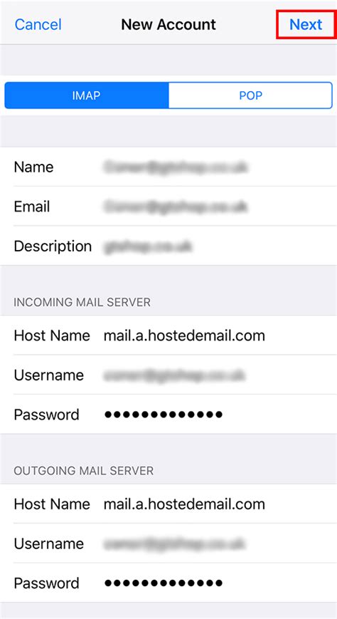 Email Setup iOS 的图像结果