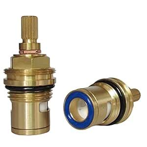 Awlstar Brass Ceramic Disc Quarter Turn Faucet Cartridge Replacement ...