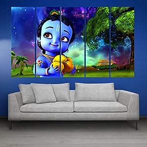 KYARA ARTS Split Wall Painting in Multiple Wooden Framed Art Panels ...