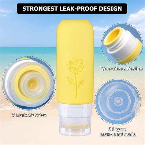 Bottles Set for Toiletries 3 oz Travel Size Bottles, Travel Containers ...