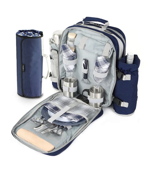 Buy Greenfield Collection 2 Person Super Deluxe Picnic Set Rucksack ...
