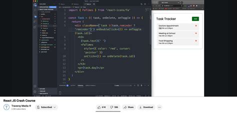 Image result for React Tutorial Traversy