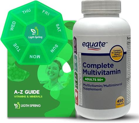 LightSpring Equate Adults 50+ Complete Multivitamin/Multimineral India ...