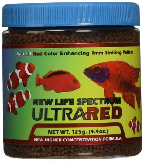 New Life Spectrum (NLS) UltraRed 125 Grams / Pellets Size: 1mm ...