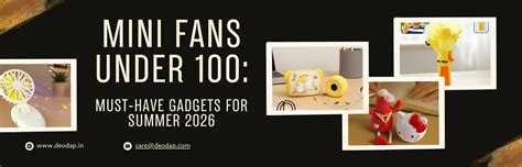 Mini Fans Under 100: Must-Have Summer Gadgets 2026 – DeoDap